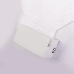 Applique da parete a filo moderna contemporanea in metallo con lampadina LED