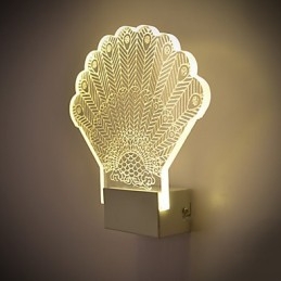 Applique da parete a filo moderna contemporanea in metallo con lampadina LED