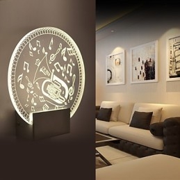 Applique da parete a filo moderna contemporanea in metallo con LED inclusa
