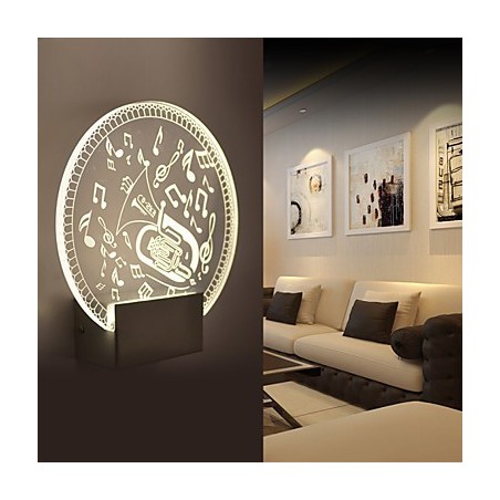 Applique da parete a filo moderna contemporanea in metallo con LED inclusa