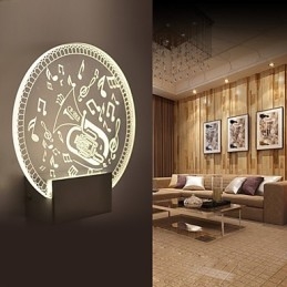 Applique da parete a filo moderna contemporanea in metallo con LED inclusa