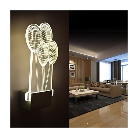 Applique da parete a filo moderna contemporanea in metallo con lampadina LED inclusa