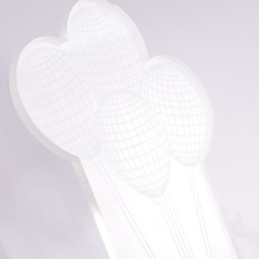 Applique da parete a filo moderna contemporanea in metallo con lampadina LED inclusa