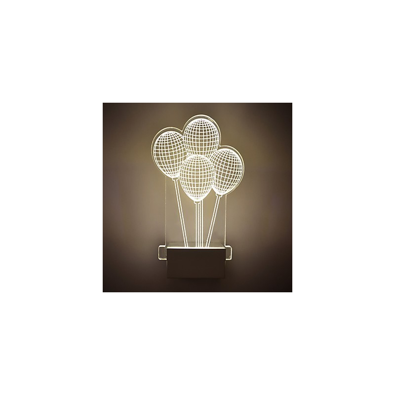 Applique da parete a filo moderna contemporanea in metallo con lampadina LED inclusa