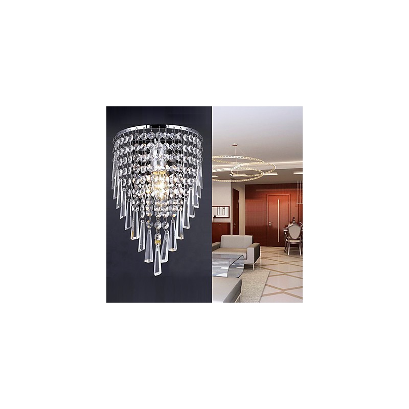 Applique da parete in cristallo moderno con 1 luce