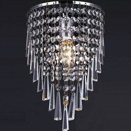 Applique da parete in cristallo moderno con 1 luce
