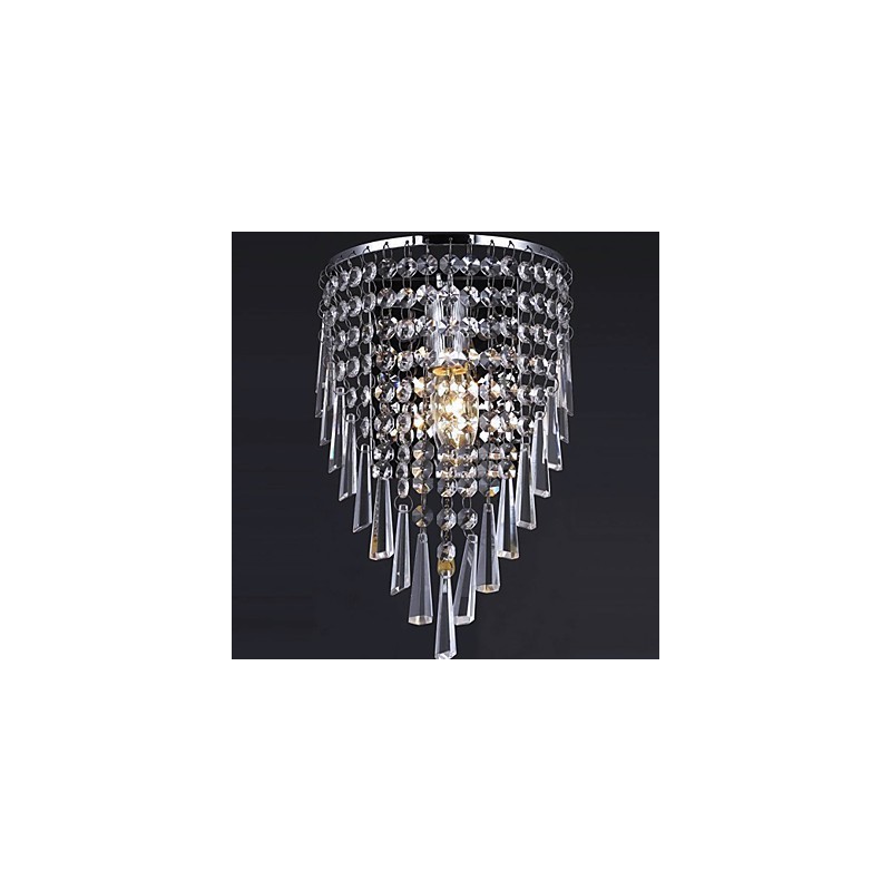 Applique da parete in cristallo moderno con 1 luce