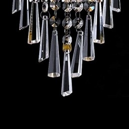 Applique da parete in cristallo moderno con 1 luce