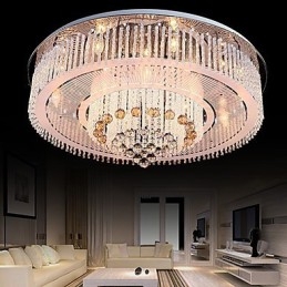 Lampadario a filo moderno contemporaneo in cristallo