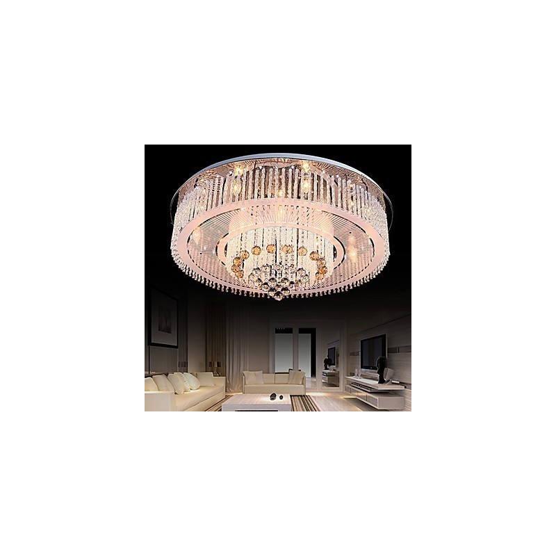 Lampadario a filo moderno contemporaneo in cristallo