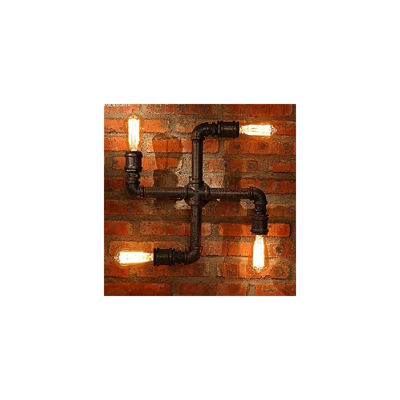Applique da parete Mini Style rustico/lodge in metallo
