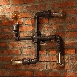 Applique da parete Mini Style rustico/lodge in metallo
