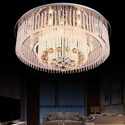 Lampadario a filo moderno contemporaneo in cristallo