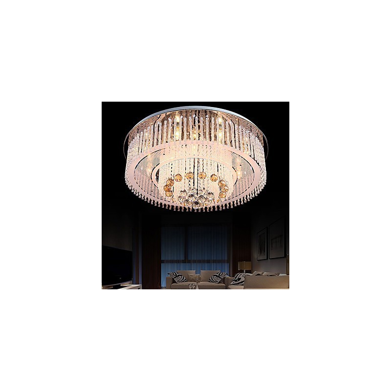 Lampadario a filo moderno contemporaneo in cristallo