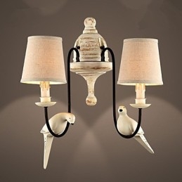 Applique da parete tradizionale/classica Mini Style in resina, ottone