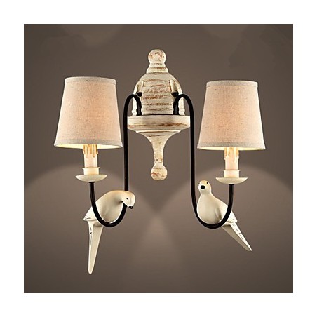 Applique da parete tradizionale/classica Mini Style in resina, ottone