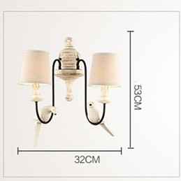 Applique da parete tradizionale/classica Mini Style in resina, ottone
