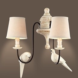 Applique da parete tradizionale/classica Mini Style in resina, ottone