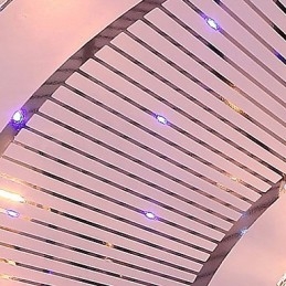Lampadario a filo moderno contemporaneo in cristallo