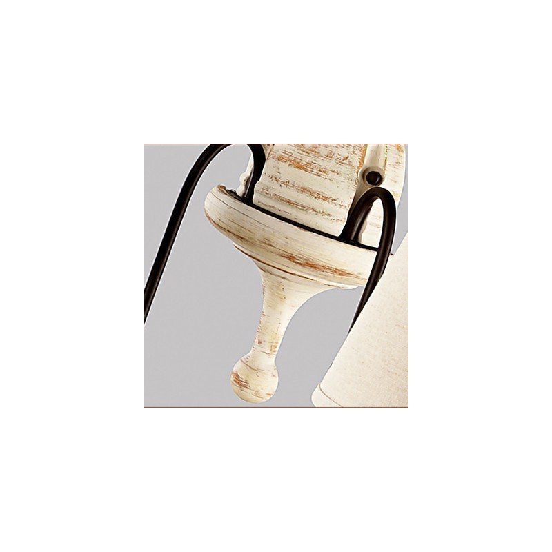Applique da parete tradizionale/classica Mini Style in resina, ottone