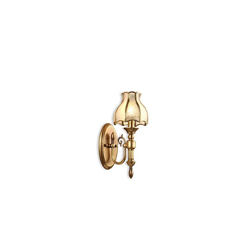 Applique da parete classica Mini in ottone con lampadina inclusa