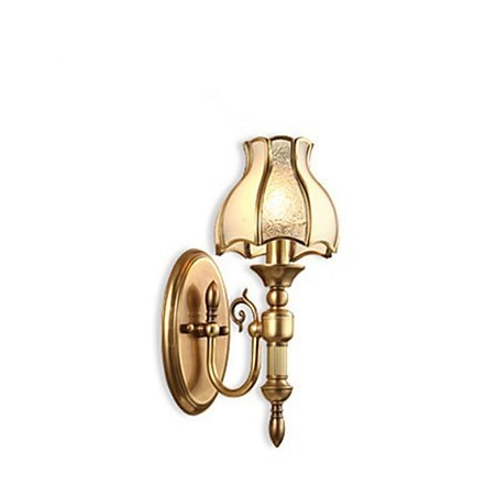 Applique da parete classica Mini in ottone con lampadina inclusa