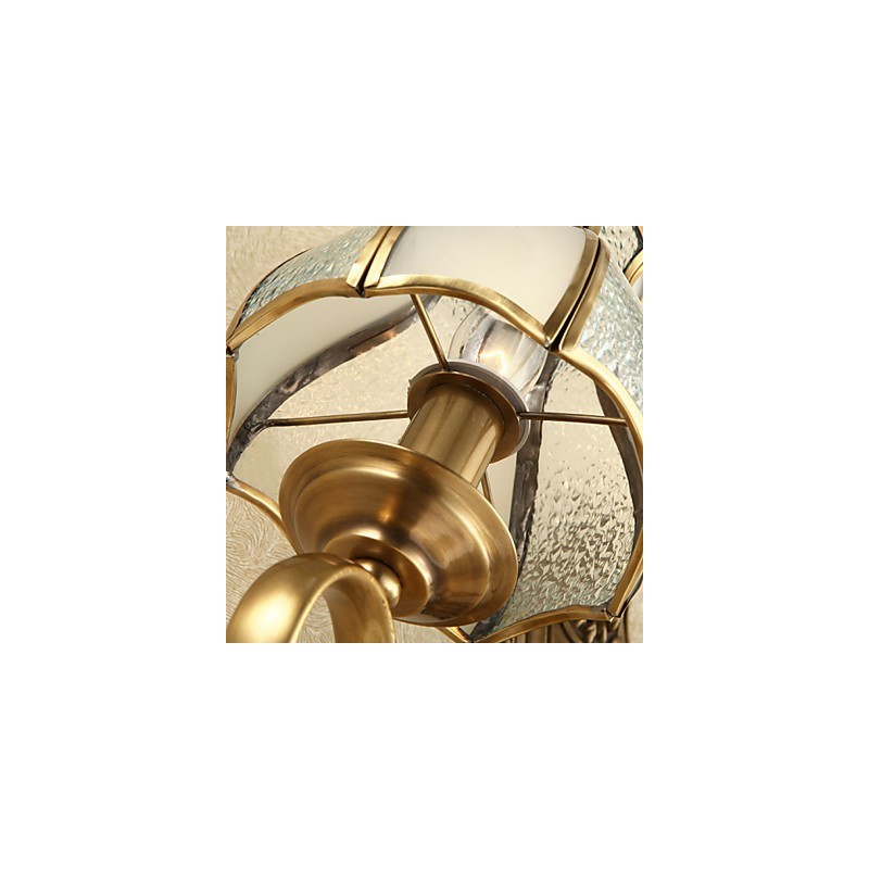 Applique da parete classica Mini in ottone con lampadina inclusa