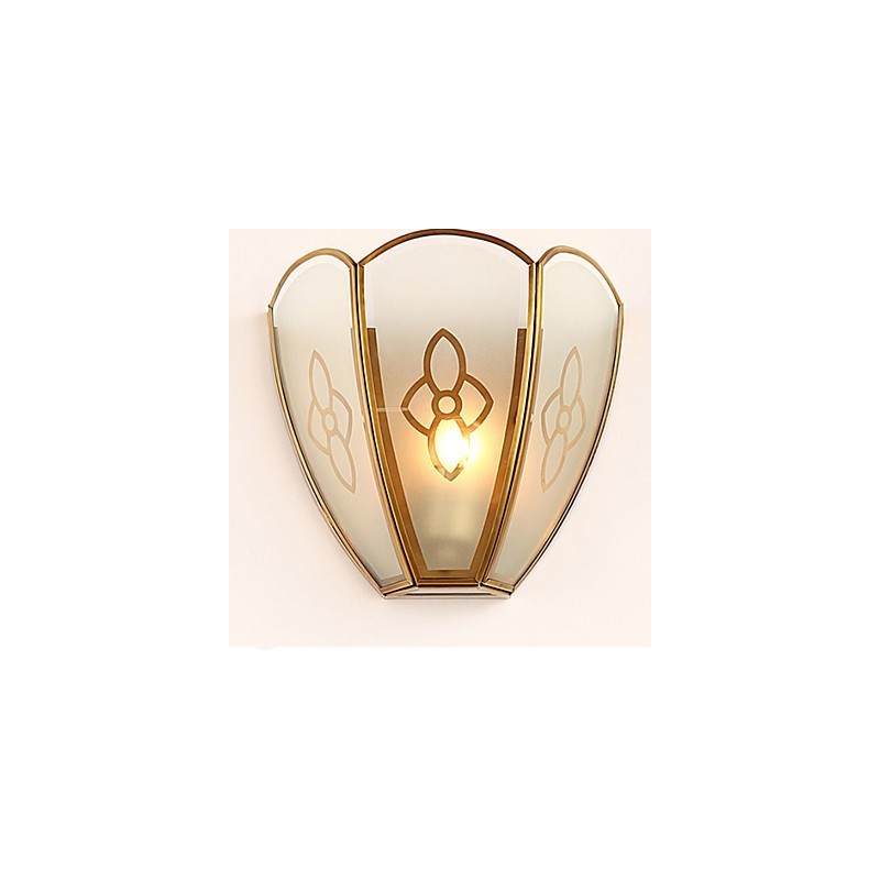 Applique da parete mini in ottone stile tradizionale classico