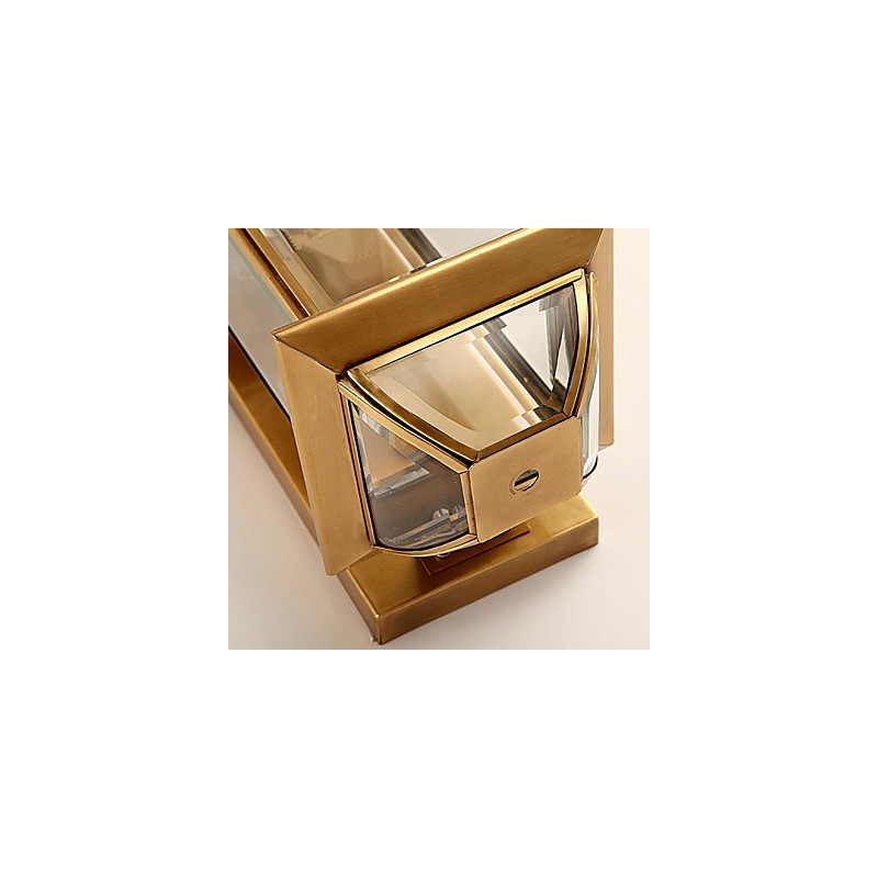 Applique da parete mini stile tradizionale/classico in metallo finitura ottone