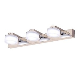 Applique da parete LED moderna in metallo cromato 46 cm