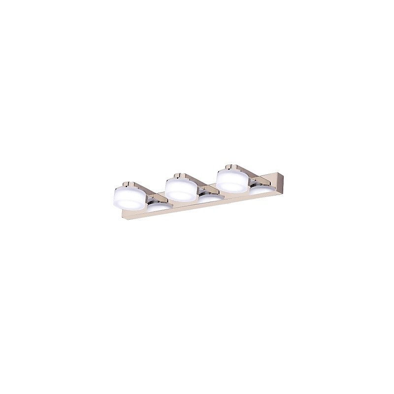 Applique da parete LED moderna in metallo cromato 46 cm