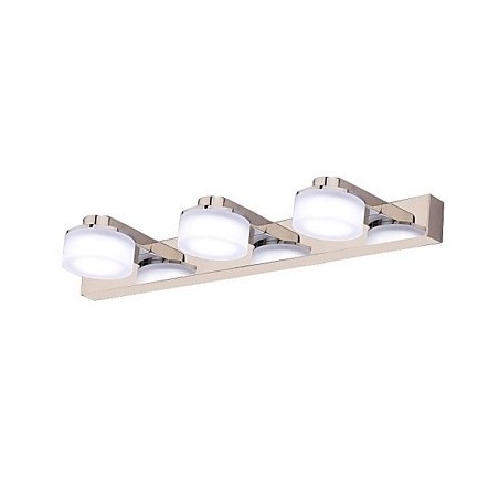 Applique da parete LED moderna in metallo cromato 46 cm