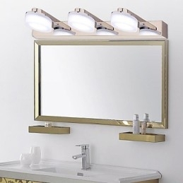 Applique da parete LED moderna in metallo cromato 46 cm