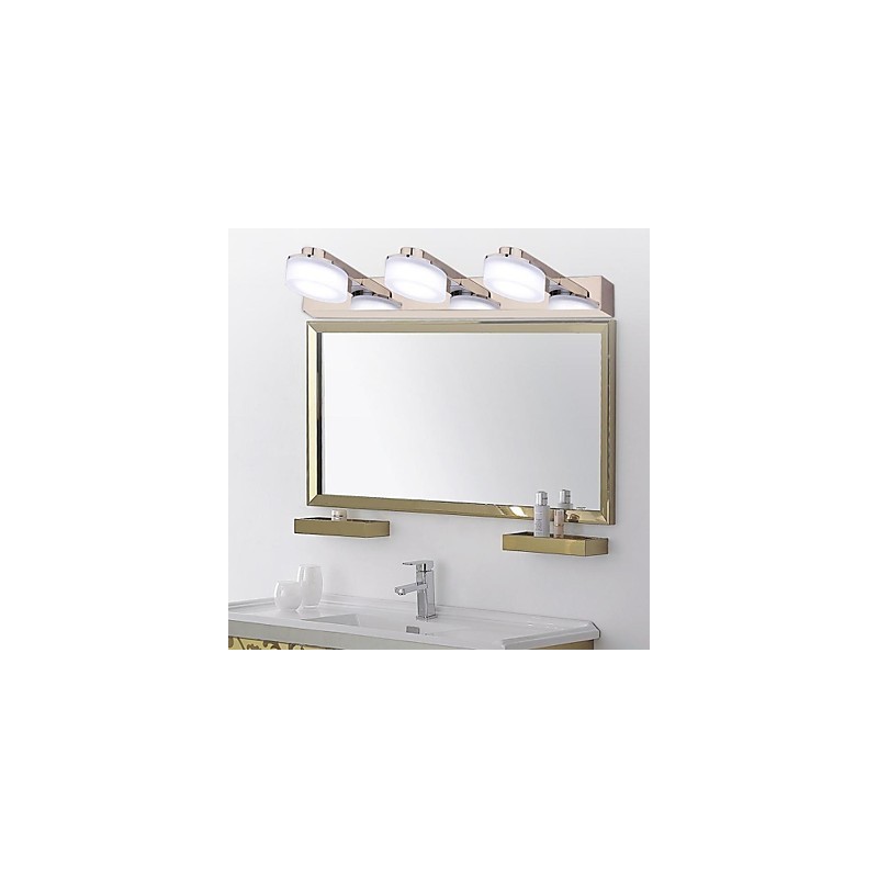 Applique da parete LED moderna in metallo cromato 46 cm
