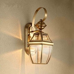 Applique da parete classica mini in metallo finitura ottone