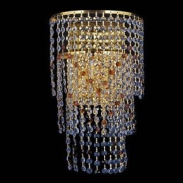 Applique da parete moderna contemporanea in cristallo e metallo