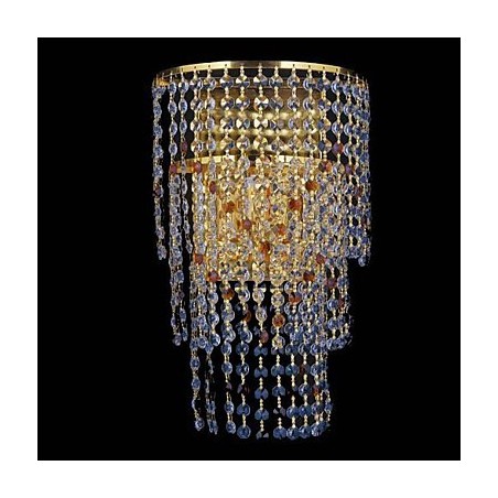 Applique da parete moderna contemporanea in cristallo e metallo