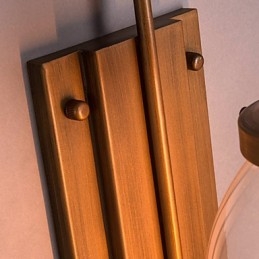 Applique da parete minimalista in metallo e vetro per corridoio, camera da letto e soggiorno