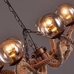 Lampadario mini vintage in metallo
