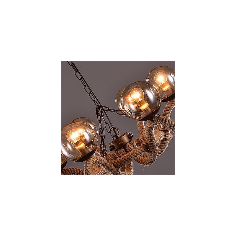 Lampadario mini vintage in metallo