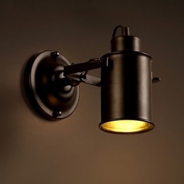 Applique da parete moderna in metallo nero LED integrato 5W 1 luce