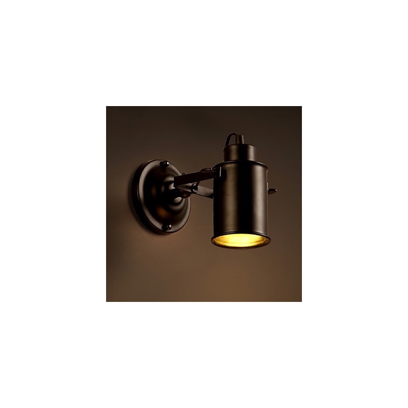 Applique da parete moderna in metallo nero LED integrato 5W 1 luce