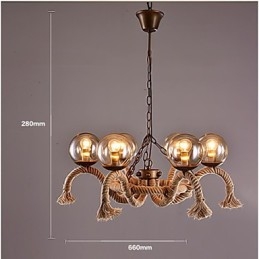 Lampadario mini vintage in metallo