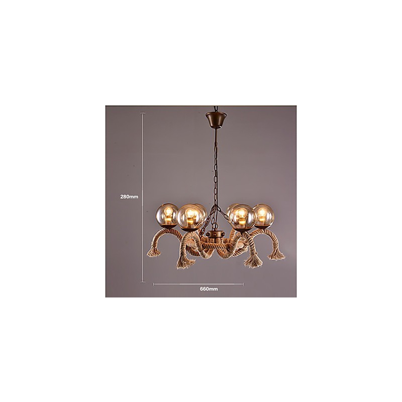 Lampadario mini vintage in metallo