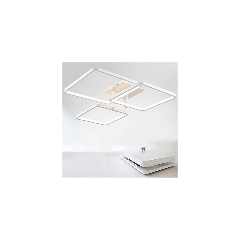 Plafoniera a filo moderna e contemporanea LED integrato 85W bianca 80 cm