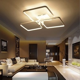 Plafoniera a filo moderna e contemporanea LED integrato 85W bianca 80 cm