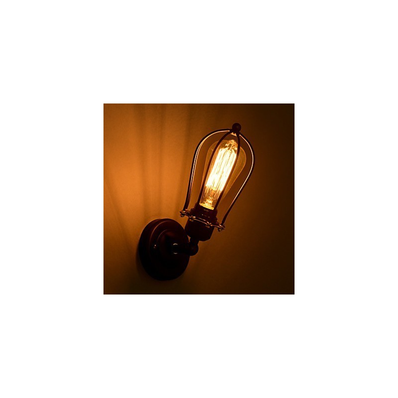 Applique da parete in metallo stile rustico/lodge 1 luce