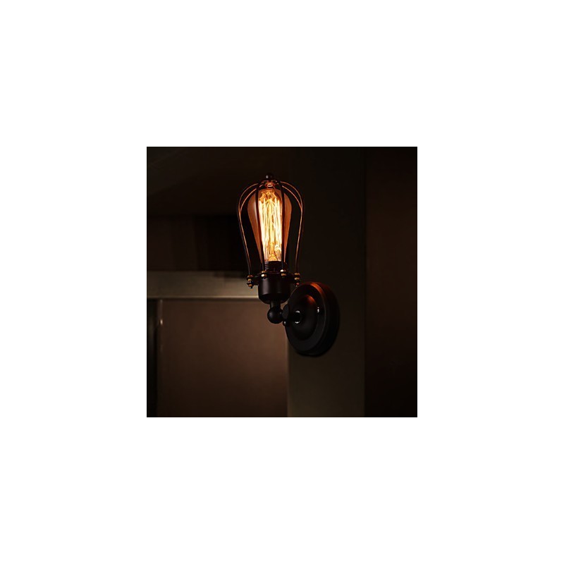 Applique da parete in metallo stile rustico/lodge 1 luce