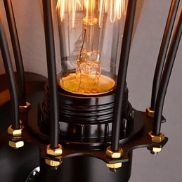 Applique da parete in metallo stile rustico/lodge 1 luce