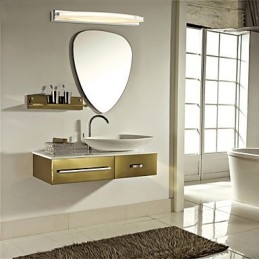 Applique specchio bagno LED integrato acciaio inox e acrilico 70 cm